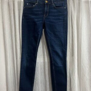 Zara Deep Indigo Skinny Jeans